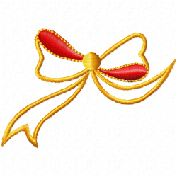 Ribbions And Bows Embroidery Design 3 Ribbions And Bows Embroidery Design 3